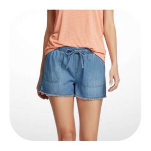 For the Republic M tencel pull on chambray shorts